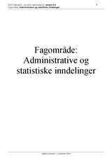Administrative og statistiske inndelinger