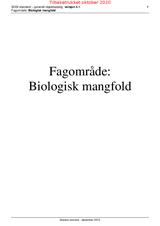 Biologisk mangfold